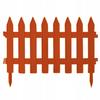 Plastic lawn fence 32 m terracotta