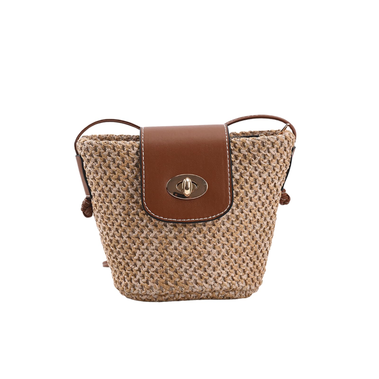 

EZ PEACH Straw Bag, Basket Bag, Handmade Summer Beach Crossbody Bag for Girls, Cute Straw Shoulder Bag with Girly Woven Design, Stylish Crossbody Bag