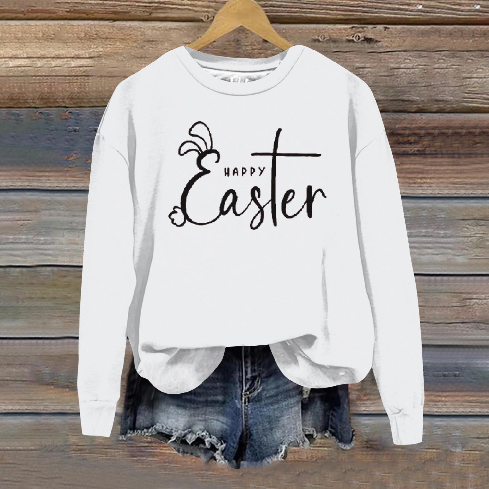 

Женские топы с круглым вырезом, хлопковый женский модный пуловер с длинным рукавом и круглым вырезом XL белый