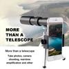 10-300X40mm BAK4 Prism Monocular Telescope Spotting Scope With Holder and Tripod for Adults Bird Watching Camping Hiking