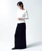 INSILENCE WOMEN 3-Layer Maxi Skirt Black