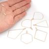 10pcs/lot Geometric Shape Earring Frame Drop Earrings Findings Irregular Ear Wire Hoop for Jewelry Making DIY Earring Findings