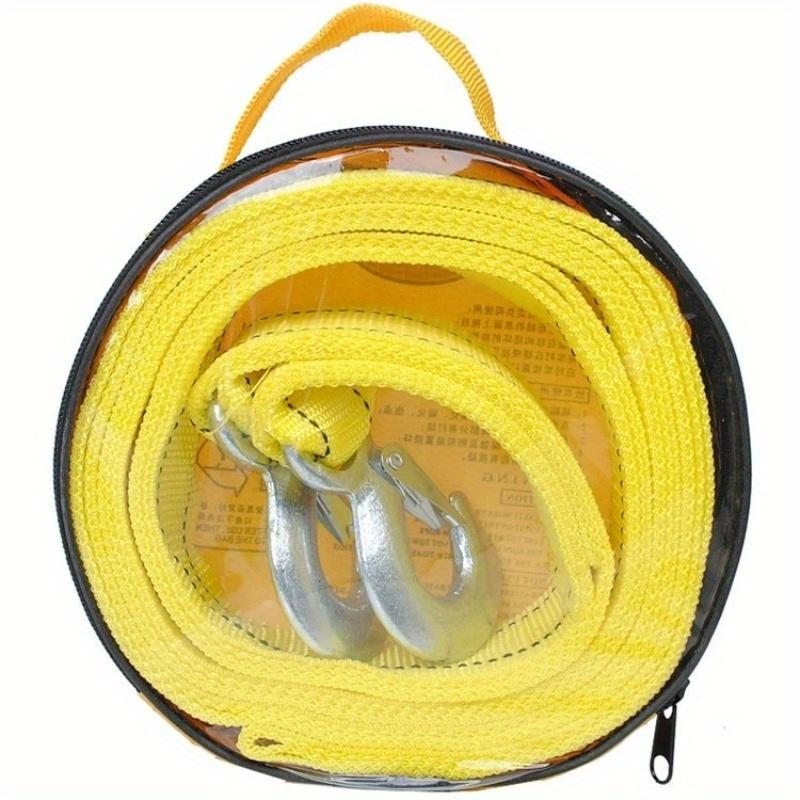 

Сверхпрочный 4-метровый 5-тонный двухслойный нейлоновый буксировочный ремень, Прочное решение для спасения транспортных средств с сумкой для хранения, Общее назначение для экстренного использования жёлтый