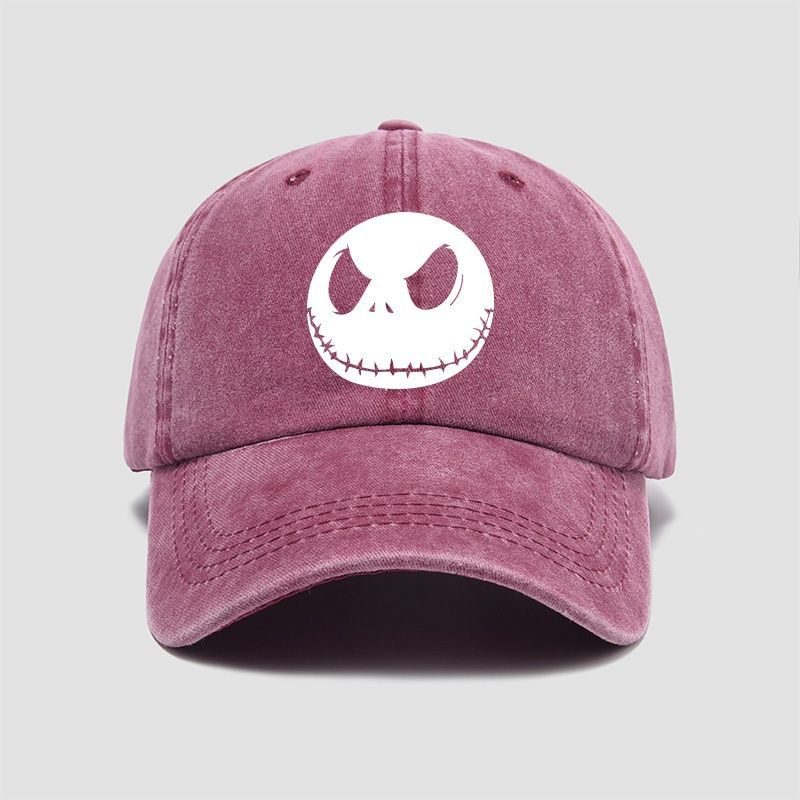 

Fashion Nightmare Before Christmas Jack Casual Hat Baseball Caps Breathable Snapback Sun Hats Adjustable Color Peaked Cap Unisex 55-60cm