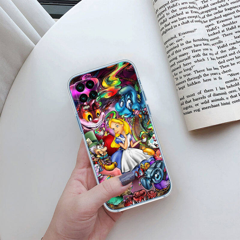 RT22 Princess Cartoon Case for Motorola E7 G6 G7 G8 G9 Plus Power Play G10 G20 G04 E30 E40 E22 E20 E13 E15 G22 G23 G05 G75 G35 G55