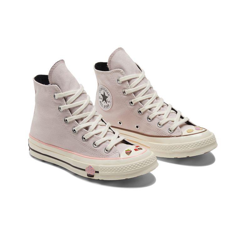 Converse Chuck 70 High Dessert - Pink Unisex Sneaker Weiß A03750C