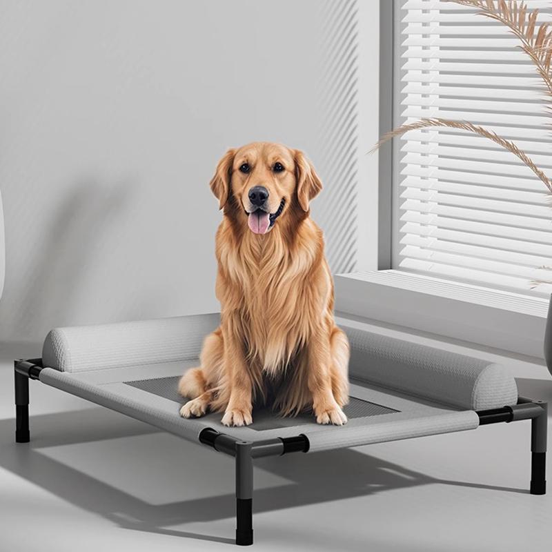 Summer Breathable Dog Marching Bed All Seasons Removable Washable Dog Beds Sleeping Medium Large Pet Kennel Cats Assembled