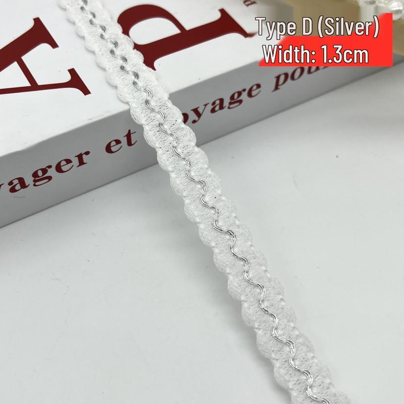 Handmade Gold & Silver Thread Lace: Song Brocade National Style for DIY Clothing, Cuffs, Curtains, and Cushion Decoration.
