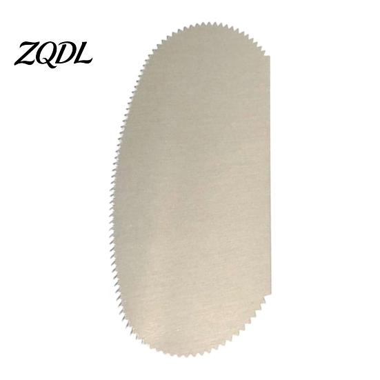 Multipurpose Kitchen Spatula for Dough Stainless Steel Cake Scraper with Multi-faceted Sawtooth, Rectangle/Pentagon/Triangle/Semi-circle Shape