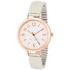 Fieldwork Watch Analog Purja Waterproof Bellows Metal Band Pink Gold ST277-1 Women's Gray