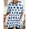 Women's Summer Short Sleeved T-shirt, 3D Printed Pocket T-shirt, Casual Plus Size T-shirt