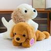 Golden Retriever Puppy Plush Toy In Lying Pose - Adorable and Soothing Companion Doll
