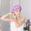 1pc Women's Quick-Dry Hair Cap with Chef Hat Design &Pink Bow - Soft coral fleece Shower Cap for Fast Hair Drying,Cute Turquoise
