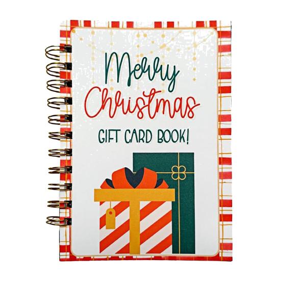 Christmas Gift Card Book 33 Pages Spiral Bound Merry Christmas Gift Card Holder High School Graduation Gift for Her Him Friends Son