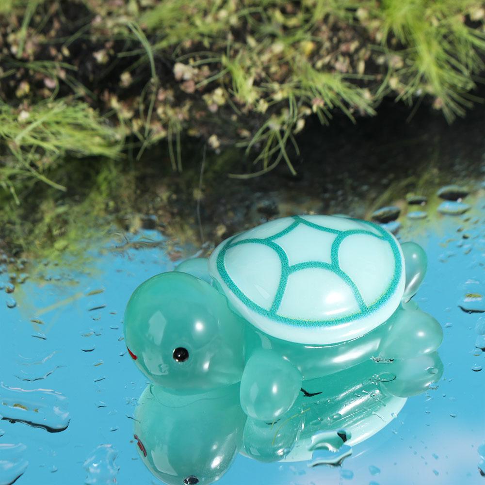 Cartoon Turtle Figurines Miniatures Light in The Dark Turtle Statue  Car Accessories