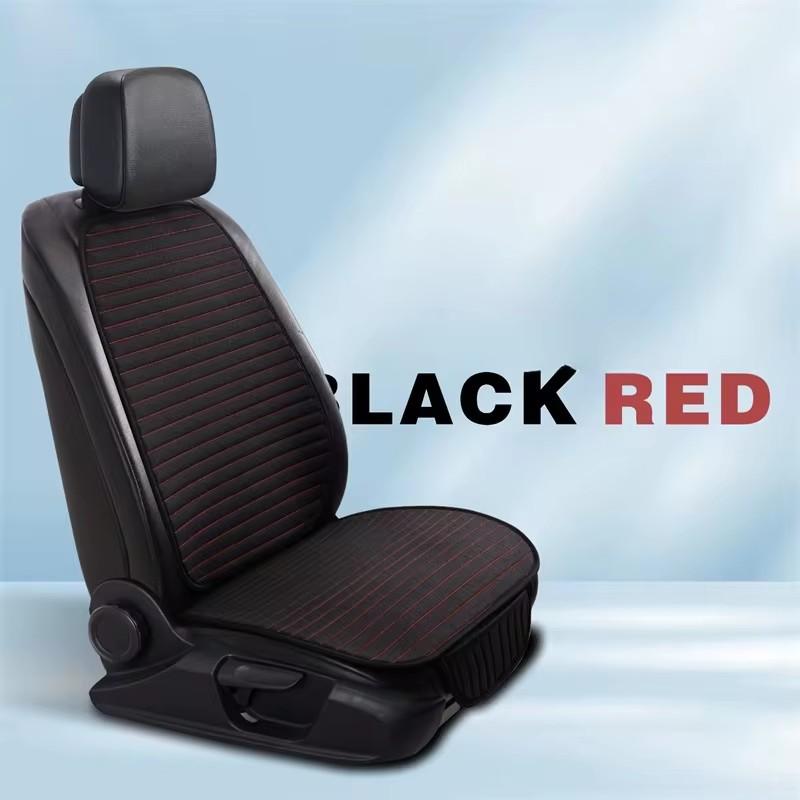 Linen Car Seat Cover  Soft & Breathable Front Premium Seat Cushion with Non-Slip Protector Universal Fits Most Cars - 1 Unit