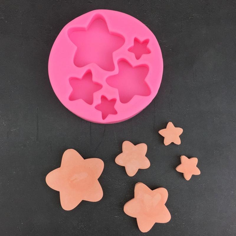 Ice Cube Craft Soap Candle Gumpaste Chocolate Dough Molds Heart Moon Star Shape Cake Cookies Mold Gift for Baking Lover
