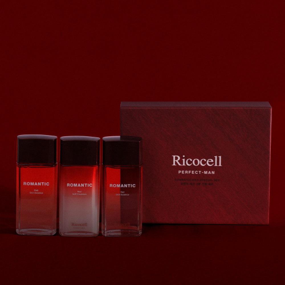 Ricocell Ricocell Perfect Man roMAntic Red 3 Piece Gift Set+shopping Bag Skin Lotion 150ml Whitening Anti Wrinkle