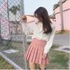 Women Mini Pleated Skirt Casual Loose Plaid Skirt 2020 Korean Style A-Line Skirt High Waist Skirt