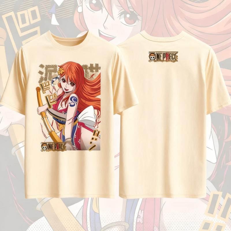 One Piece Nami Anime Printed Tshirt Unisexs and Womens Tshirt Unisexs Top Sports Tshirt Unisexs Tshirt Summer Tee 2026 New