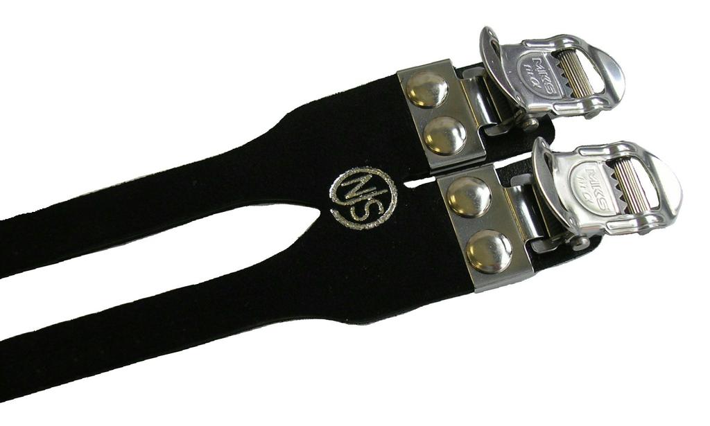 MKS Bicycle Toe Clip Strap SPORTS Alpha Sports 2 NJS Certified Product (Mikashima Seisakusho) FIT- 2-buckle (Fit Buckle)