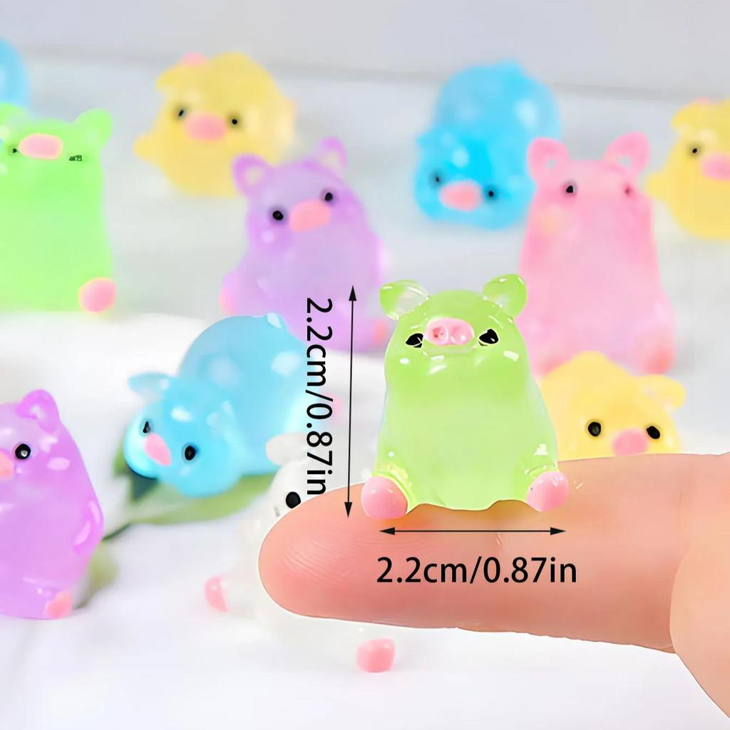 10 / 20pcs Mini Miniature Pig Black Lamp Outdoor Pathway Lantern Post Decoration Craft Ideal for DO-IT-YOURSELF Fairy Garden