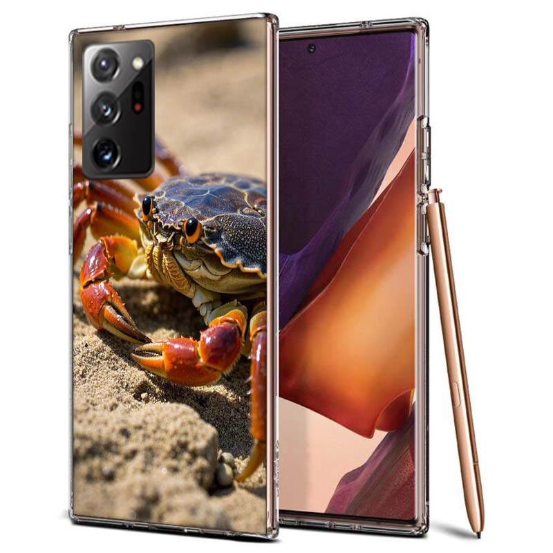 Unique Animal Crab Phone Case for Samsung A55 A35 A25 A15 A07 A05S A16 A17 A26 A36 A37 A56 A57 Galaxy Note 20 10 A50S A71 A51 A3