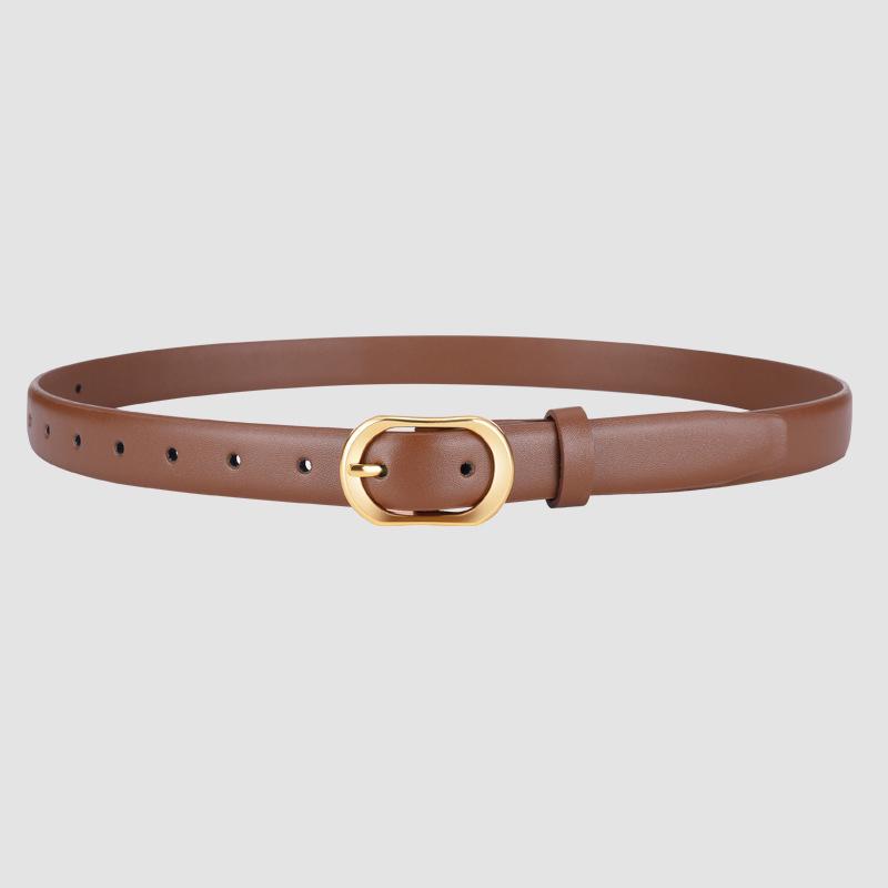 

2026 Spring Designer Women s Leather Belt - Simple, Business Style for Students 110 cm