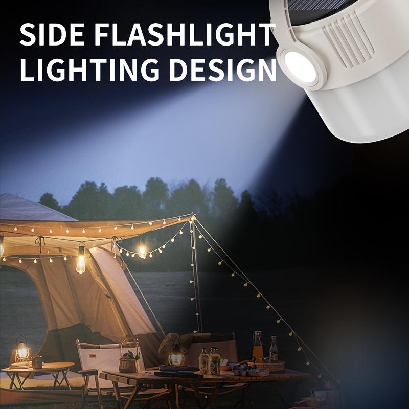 Rechargeable Solar Dual Light Source Lantern Lightweight Waterproof Perfect for Camping and Outdoor Activities Emergency Lamp