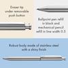 LAMY ST SILVER TWIN PENS - 2 in 1 multi-function pen with twist-on ballpoint and mechanical penci...