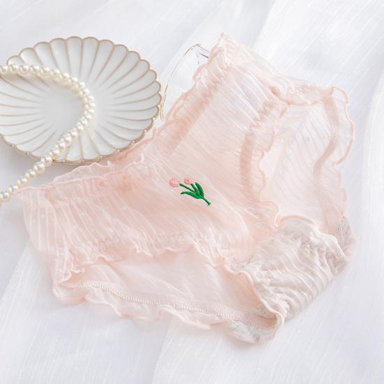 Stylové Dámské Kalhotky Tulipány Vnitřní Nošení Super měkké Kalhotky Kalhotky Dámské Oblečení