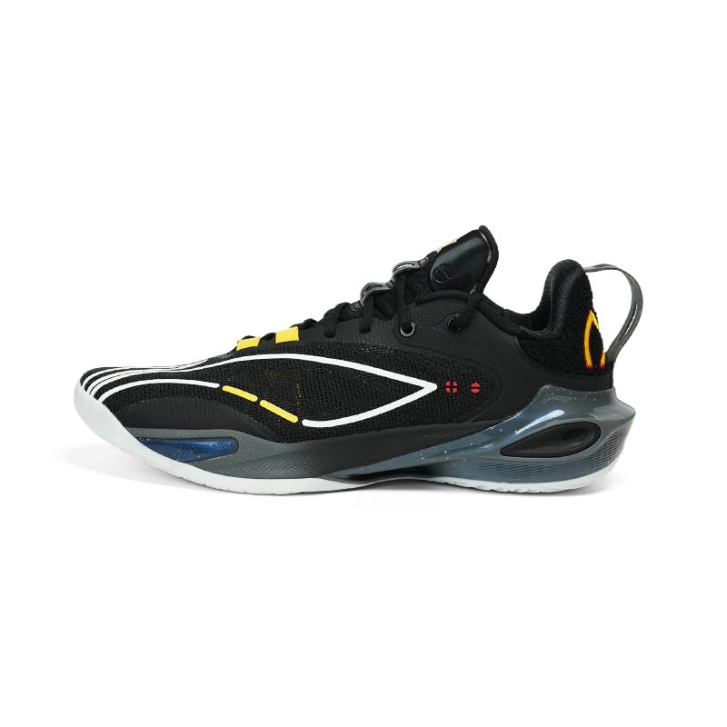 New LINING Basketball Shoes Men's Low top Black ABAU053-21