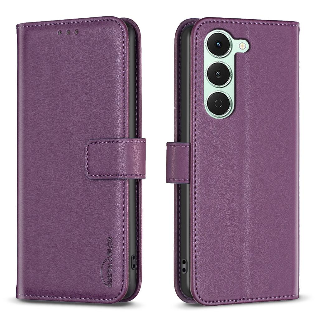 For TECNO Spark 40 Pro+ 4G Phone Case BINFEN COLOR BF17 Wallet Folio Flip Leather Cover