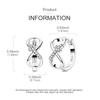 Gold Serie Hoop Earrings 925 Silver Sparkling Irregular Shape Feather Star Earrings Stud for Woman Girl Jewelry Gift