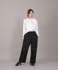 SAINTCREW Pocketless Work Elastic Waist Wide Pants Eww-385 Black
