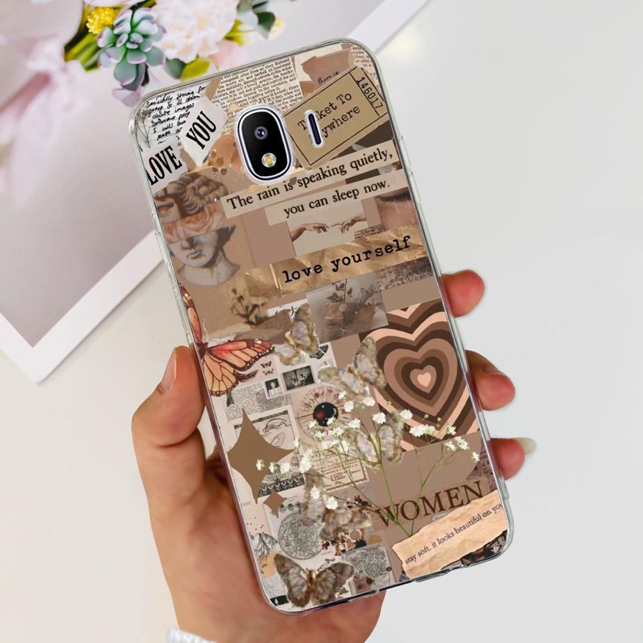 For Samsung Galaxy J4 2018 Case SM-J400F Luxury Clear Silicone Soft TPU Phone Case For Samsung J4 Plus J4+ J415F Back Cover Capa