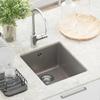 Grey Kitchen Sink 370 X 460 Mm Made of 80percent  Quartz and 20percent  Resin