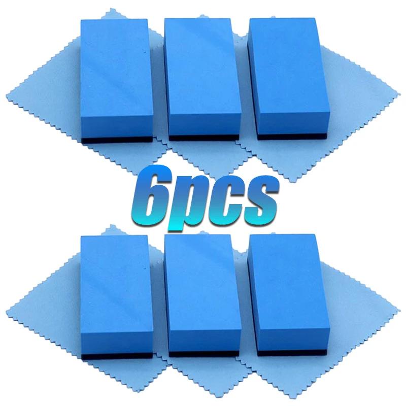 Car Wax Polish Sponge Pad Professional Car Cleaning Coating Sponge Coating Cloth Kit Professional Auto Detailing Polishing Wash