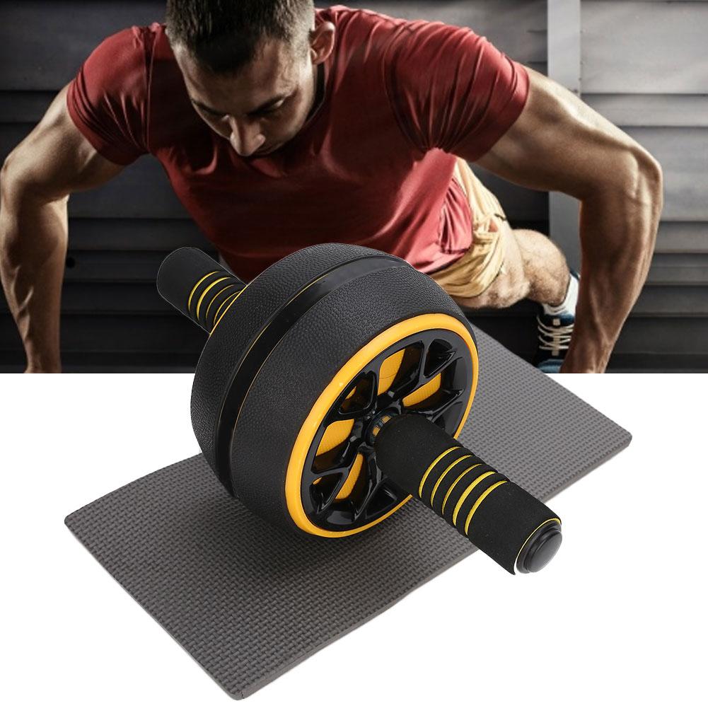 Abdomen Fitness Roller Household Detachable Handle Abdominal Exercise Equipment ToolYellow