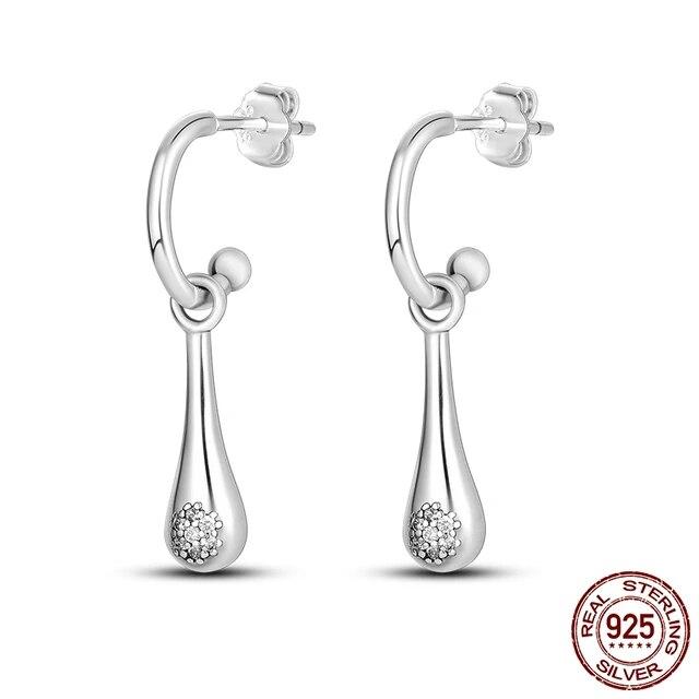 Neue Design Stern Flügel Ohrstecker Creolen für Frauen Freundin Frau Silber 925 Schmuck Geschenk Tropfen Ohrringe