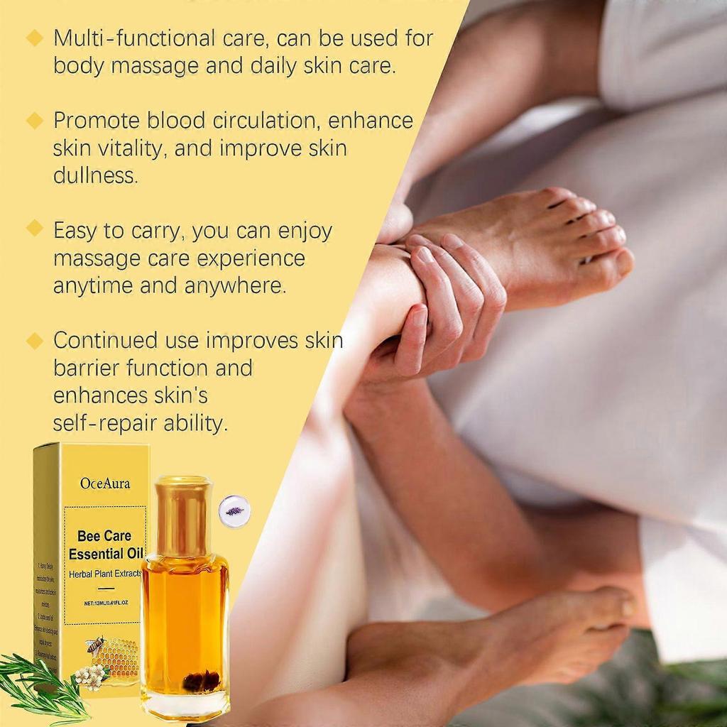 Limited time!!Oceaura Bee Treasure Massage Essential Oil Body Moisturizing Essential Oil Plant Essence Nourishing Skin Firming Care Essential Oil
