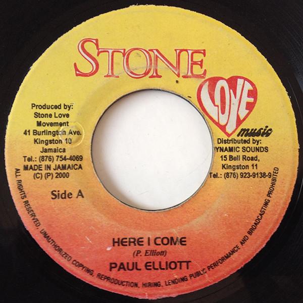 

7-дюймовая пластинка ПОЛ ЭЛЛИОТ - Вот и я НИКАКОЙ Stone Love Musi 2000 Ямайка Регги, Ска и Даб Б/У