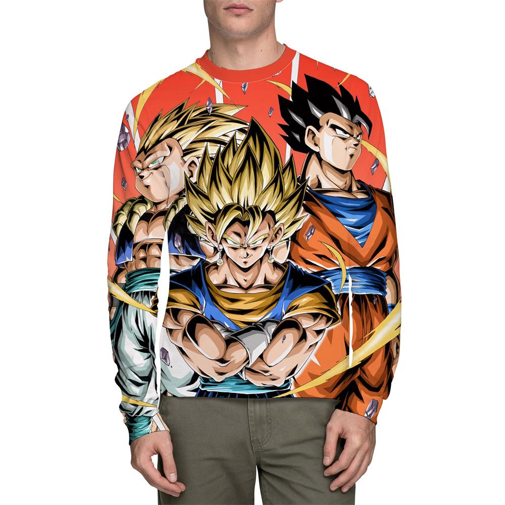Dragon Ball Summer Man Long Sleeve T-Shirt Cartoon Japanese Anime Casual Autumn 3D Print Cosplay T-Shirts
