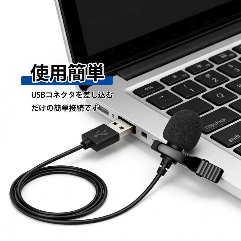 Solxion USB Lavalier Small Omnidirectional High Suitable for and Gaming Streams Microphone, Microphone, Sensitivity, Windproof, Recording,