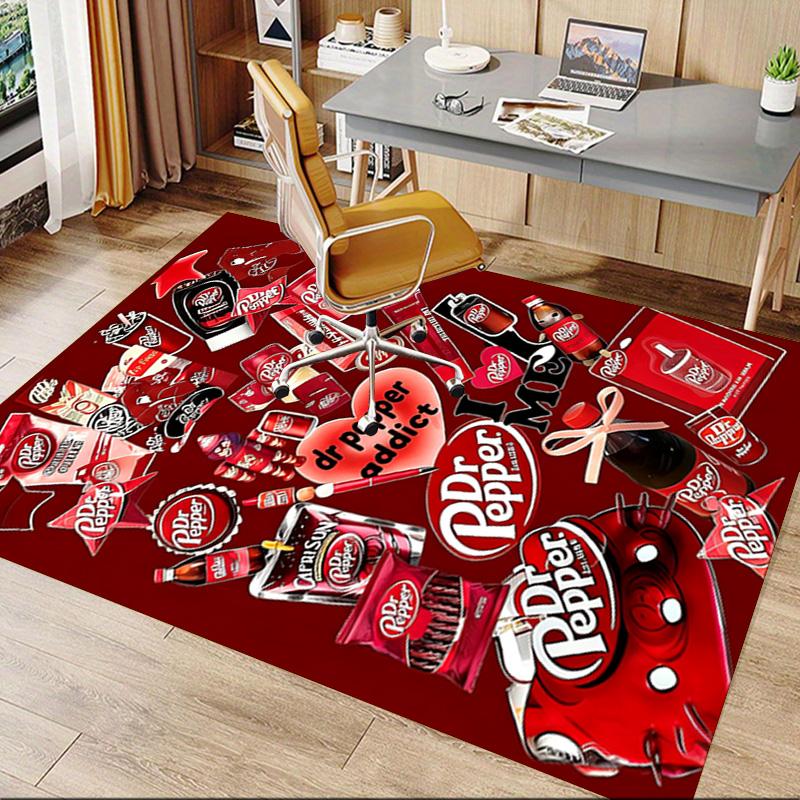 Dr Pepper Obsession Carpet For Playroom Bedroom Living Room Sofa Home Decorkids Game Area Rug Nonslip Floor Mat