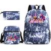 Girls Backpack College Style Large Capacity Lightweight Travel Backpack  Bag Three-Piece Set