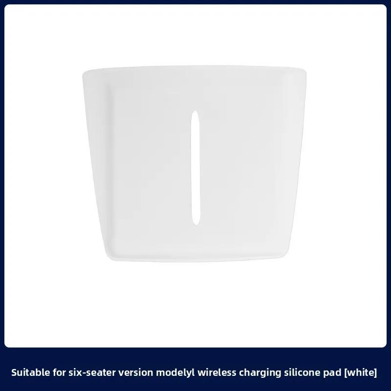 Car Sticker For Tesla Model YL 2025 6-seater  Wireless Charging Silicone Pad Central Control Anti Slip Pad Car Dust Accessories
