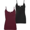 Vero Moda Womens/Ladies Slim Spaghetti Strap Camisole (Pack of 2)