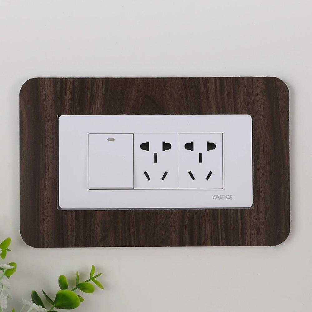 Dustproof Socket Frame Cover Anti-Dirty Acrylic Wall Decor Home Wall Renovation