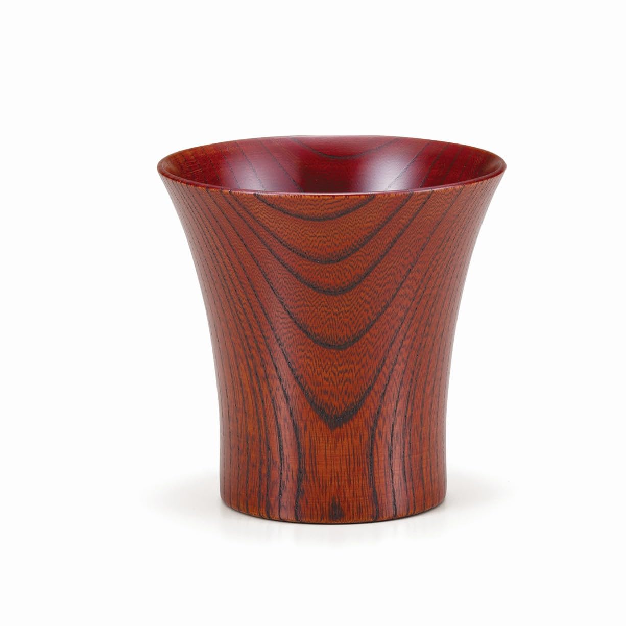 

Yamanaka Lacquerware Wooden Cup, Keyaki Wood, Red, Gift Boxed, Perfect for 60th Birthdays and Respect for the Aged Day, SX-0580